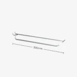 300mm Chrome Pegboard Price Tag Hook