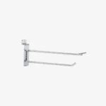 200mm Heavy Duty Chrome Slatwall Price Tag Hook