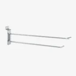 300mm Heavy Duty Chrome Slatwall Price Tag Hook