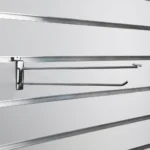 300mm Heavy Duty Chrome Slatwall Price Tag Hook