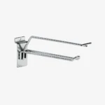 200mm Slatwall Chrome Price Tag Loop Hook