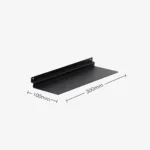 Slatwall Black Metal Shoe Shelf