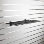 Black Slatwall Metal Mesh Shelf 600mm x 300mm