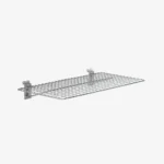 Chrome Slatwall Metal Mesh Shelf 600mm x 300mm