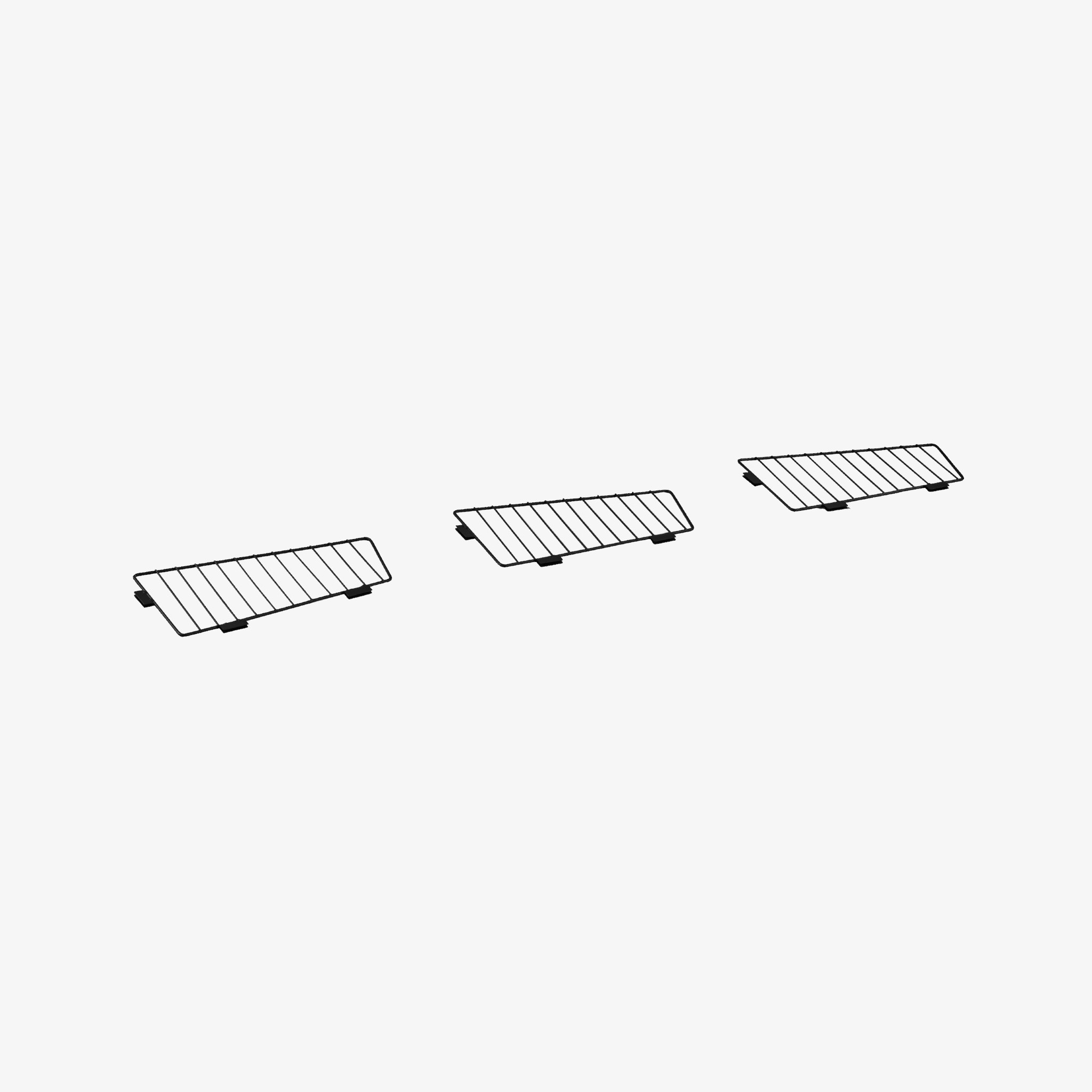 Gondola Shelving Basket Dividers – Black