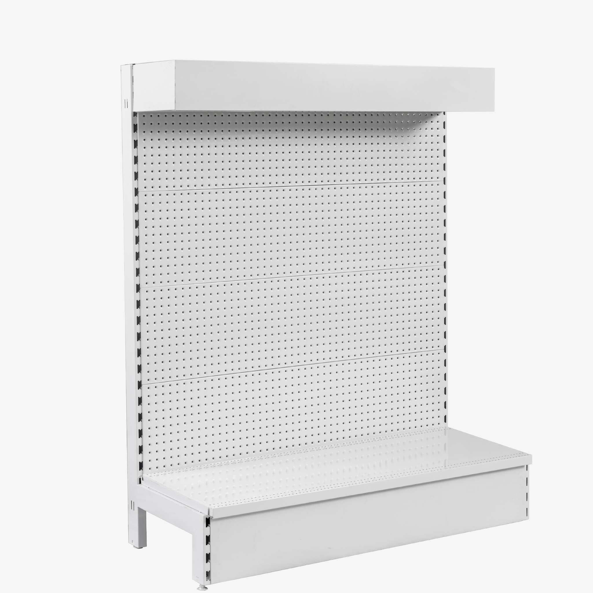 Gondola Shelving Header Light Box – White