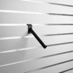 Slatwall Black Angled Bracket 200mm