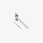 Slatwall Chrome Angled Bracket 200mm