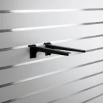 Slatwall Black Heavy Duty Bracket Pair 300mm