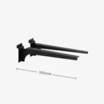 Slatwall Black Heavy Duty Bracket Pair 300mm