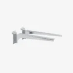 Slatwall Chrome Heavy Duty Bracket Pair 300mm