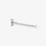 Slatwall Chrome Straight Display Arm/Bracket Square Profile 300mm