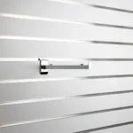 Slatwall Chrome Straight Display Arm/Bracket Square Profile 300mm