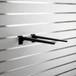 Slatwall Black Heavy Duty Bracket Pair 400mm