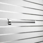Slatwall Chrome Straight Display Arm/Bracket Square Profile 400mm