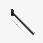 Slatwall Black Angled Bracket 400mm