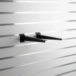 Slatwall Black Adjustable Bracket Pair 300mm