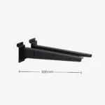 Slatwall Black Adjustable Bracket Pair 300mm