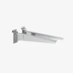 Slatwall Chrome Adjustable Bracket Pair 300mm