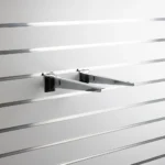 Slatwall Chrome Adjustable Bracket Pair 300mm