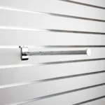 Slatwall Chrome Straight Display Arm 400mm