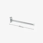 Slatwall Chrome Straight Display Arm 400mm