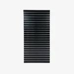 Black Portrail/Vertical Slatwall with Silver Inserts