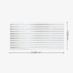 White Matte Landscape – Horizontal Slatwall