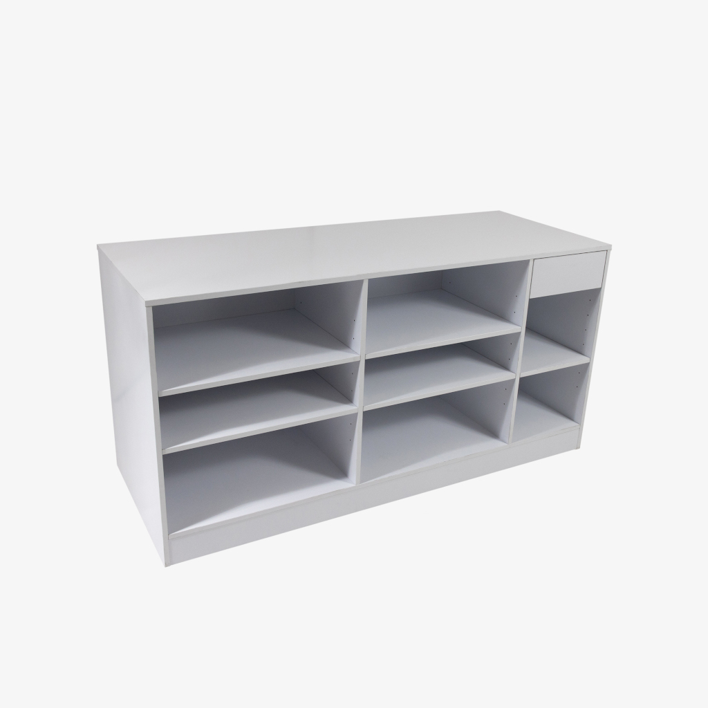 White Retail Counter, 1800mm