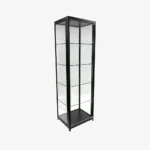 Black Glass Display Showcase Cabinet 600mm