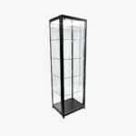 Black Glass Display Showcase Cabinet 600mm