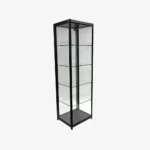 Black Glass Display Showcase Cabinet 600mm