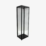 Black Glass Display Showcase Cabinet 600mm