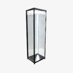 Black Glass Display Showcase Cabinet 600mm