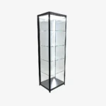 Black Glass Display Showcase Cabinet 600mm