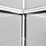 Dimmable Black Glass Display Retail Counter 900mm