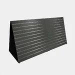 Freestanding Double Sided Slatwall A Frame Gondola, Charcoal with Silver Inserts