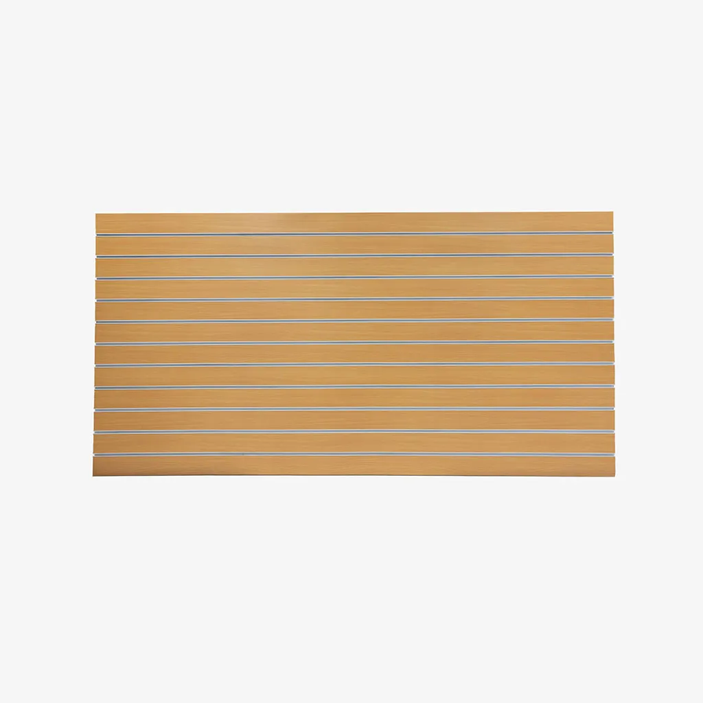 Beach Matte Landscape Horizontal Slatwall with White Aluminium Inserts