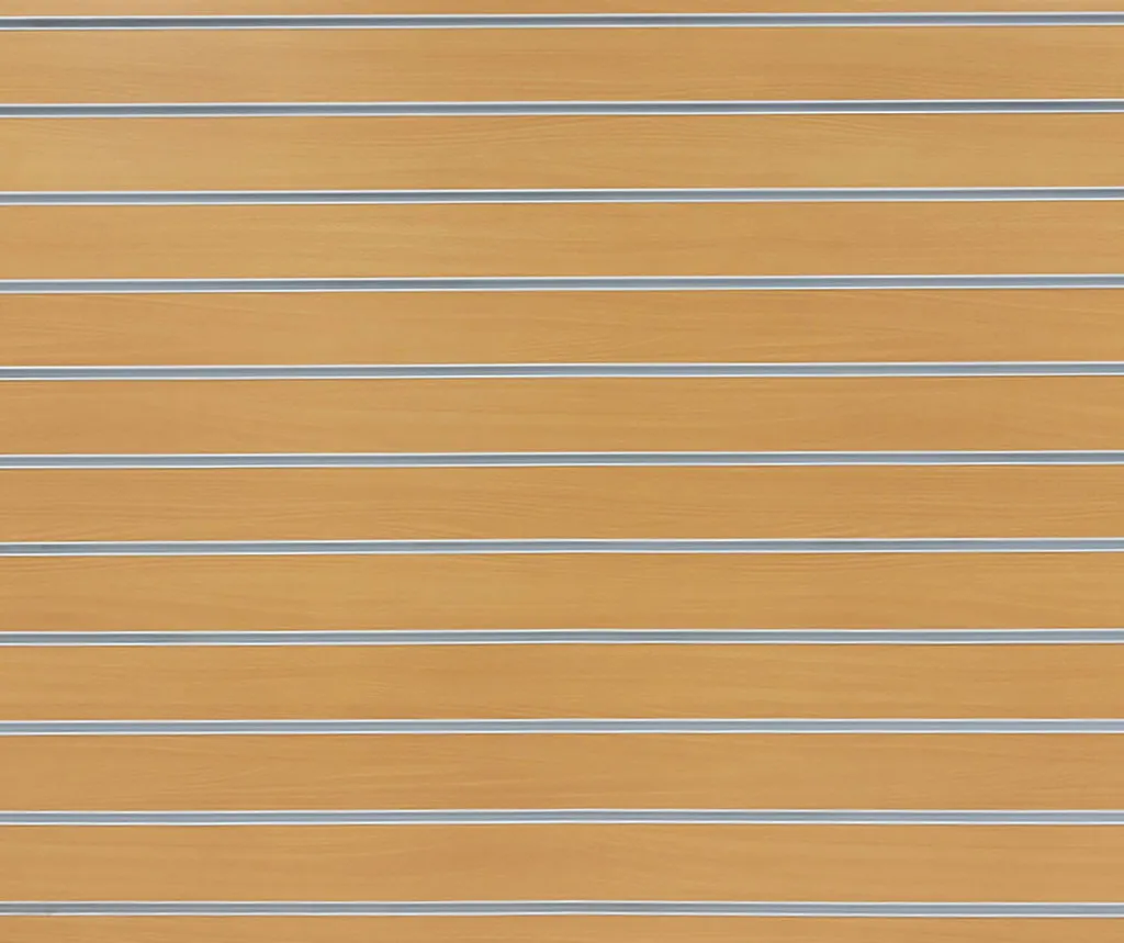 Beach Matte Landscape Horizontal Slatwall with White Aluminium Inserts
