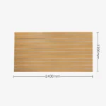 Beach Matte Landscape Horizontal Slatwall with White Aluminium Inserts