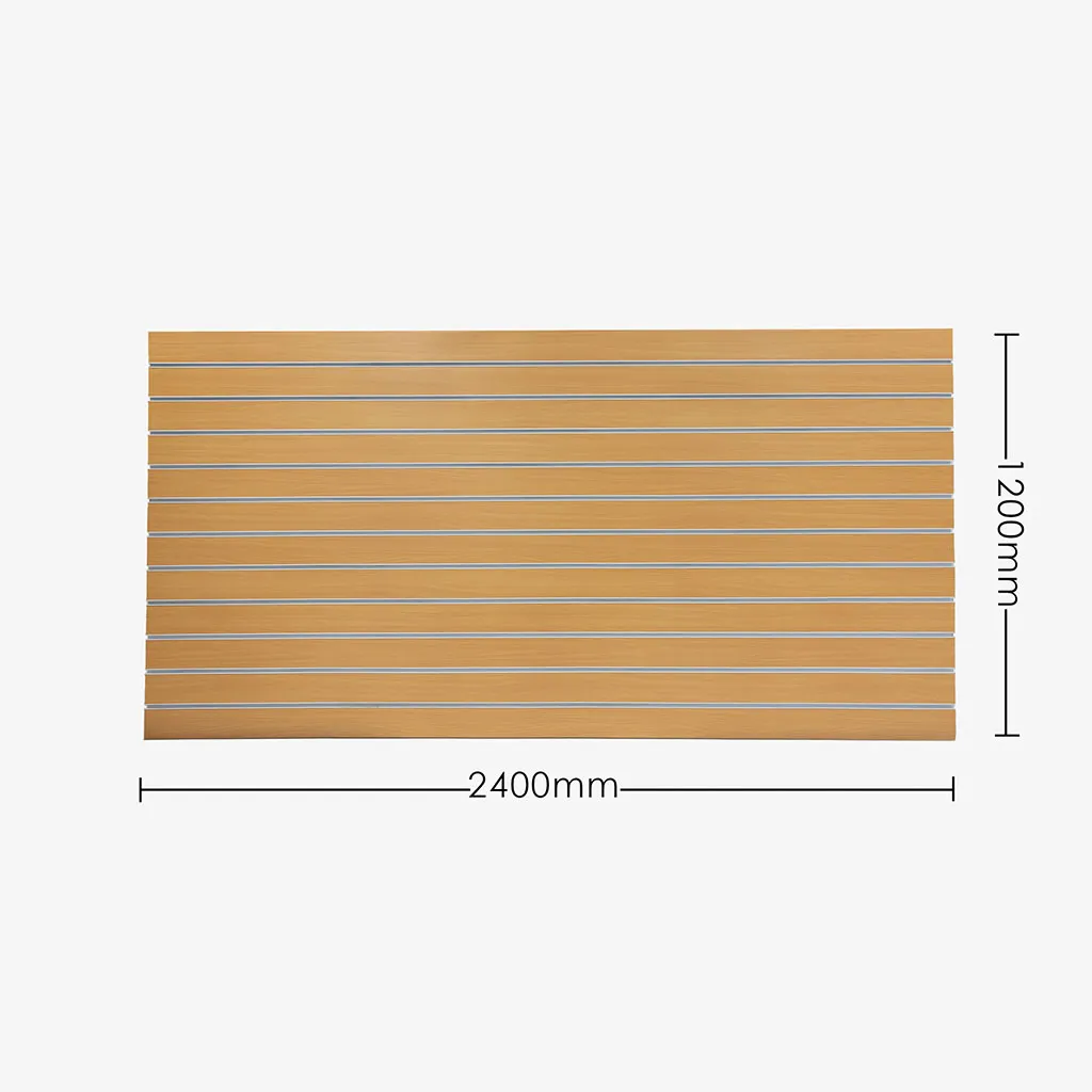 Beach Matte Landscape Horizontal Slatwall with White Aluminium Inserts