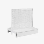 White Double Sided Volcano Pegboard Gondola Shelving – 1200mm wide Modules