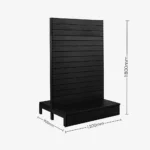 Black Double Sided Slatwall Gondola Shelving – 1200mm wide Modules