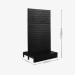 Black Double Sided Slatwall Gondola Shelving – 1200mm wide Modules