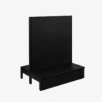 Black Double Sided Plain Panel Gondola Shelving – 900mm Wide Modules
