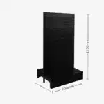 Black Double Sided Volcano Pegboard Gondola Shelving – 900mm wide Modules