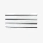 White Matte Landscape Horizontal Slatwall with Black Aluminium Inserts