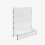 White Single Sided Plain Panel Gondola Shelving – 900mm Wide Modules