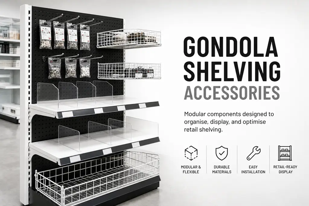 Dinya Gondola Display Shelving Accessories