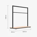 Clothes Rail Bar for 1200mm Wide Modules